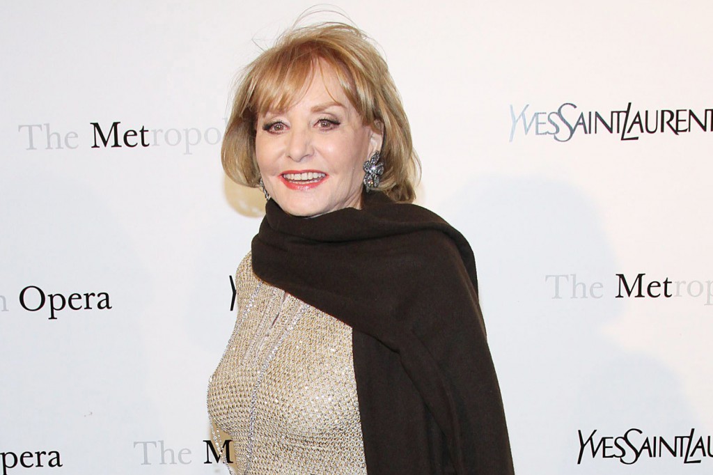 Barbara Walters at arrivals for Metropolitan Opera Gala Premiere of Jules Massenet's Manon, on Mar. 26, 2012.