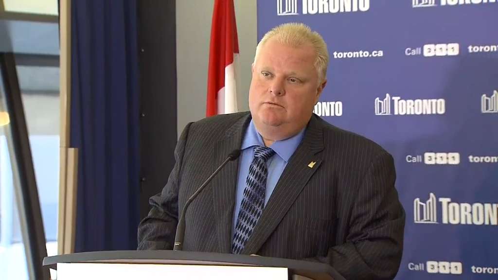 Mayor Rob Ford says he won’t be touching alcohol