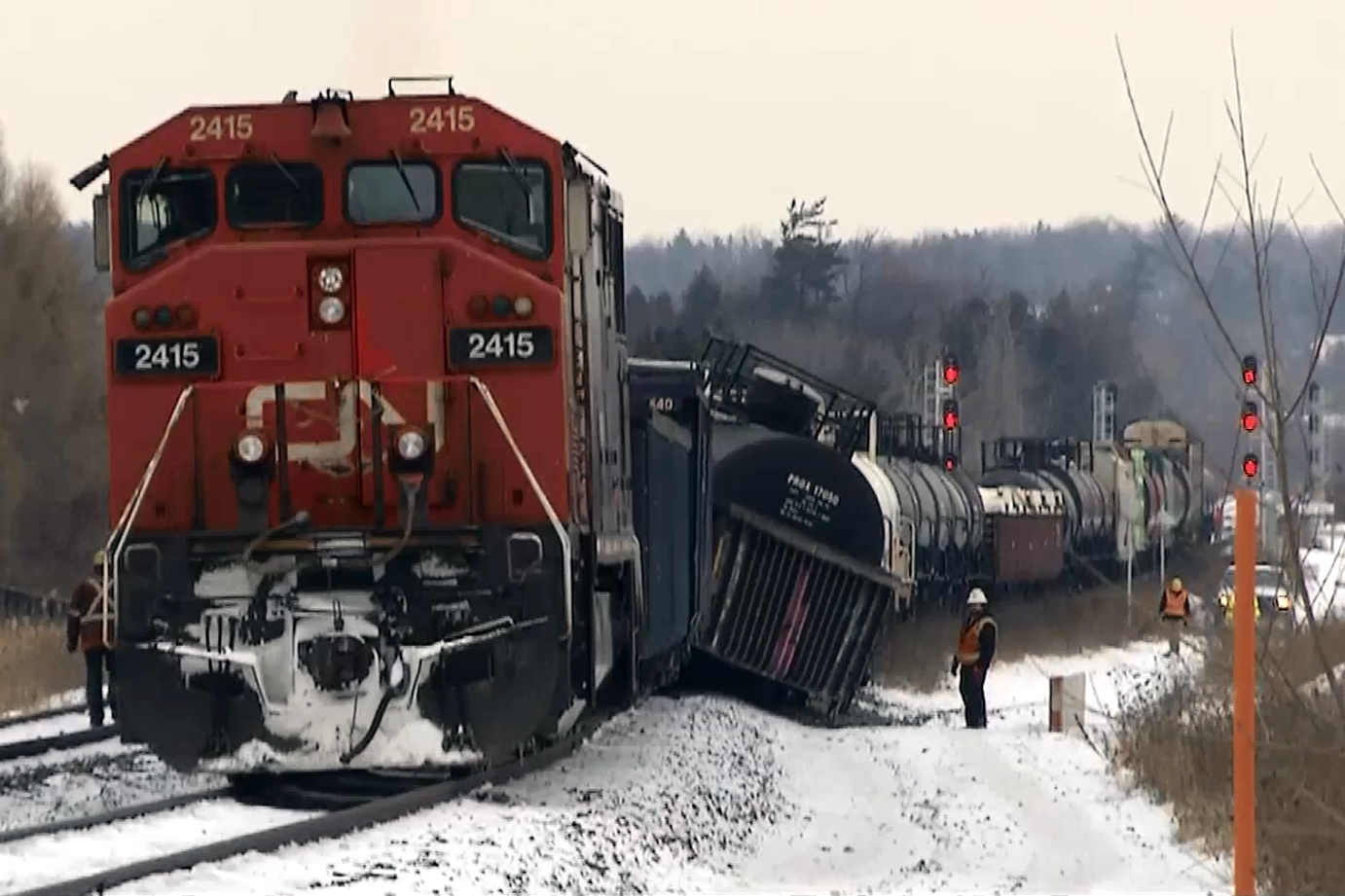 CN freight train derails in Richmond Hill - CityNews Toronto