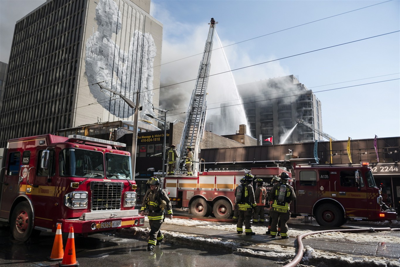 Buildings Evacuated After Massive Fire Breaks Out In Midtown Toronto ...