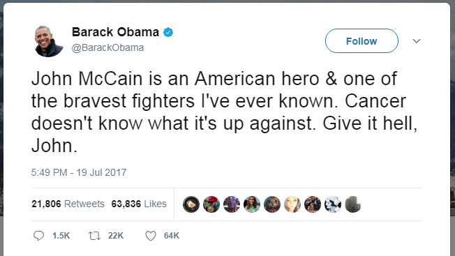 Obama on McCain tweet