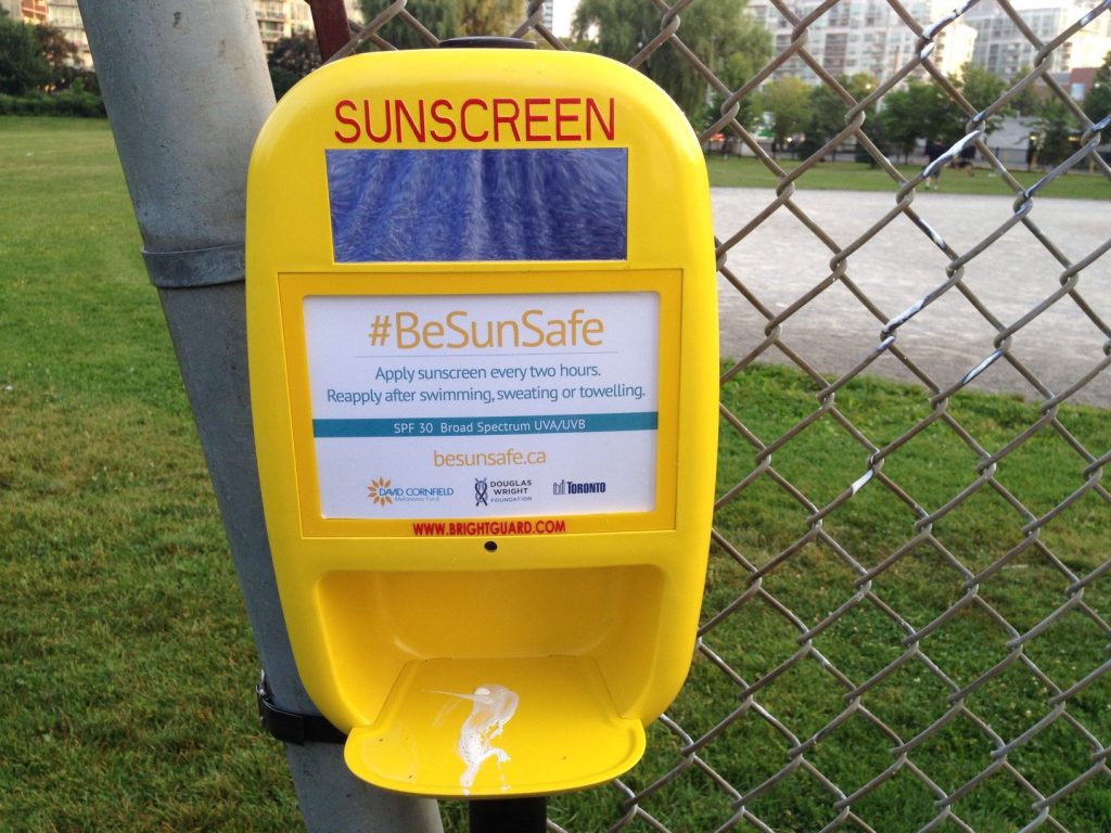 City of Toronto installing 52 sunscreen dispensers in effort to help prevent skin cancer