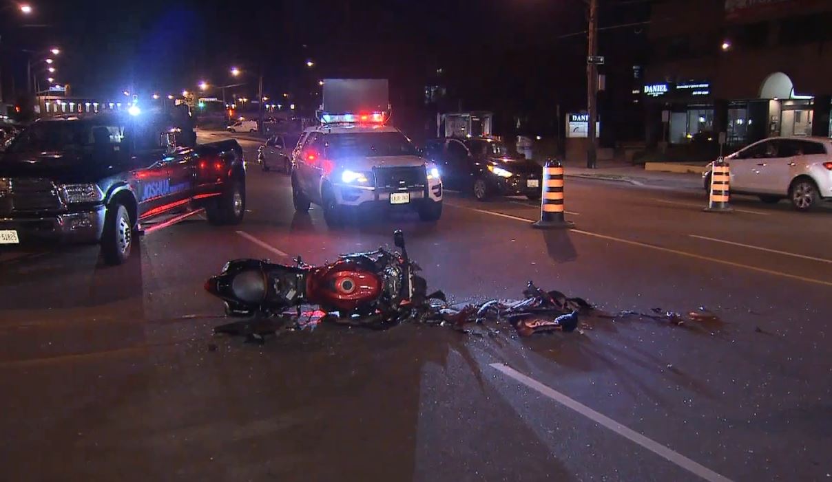 Man In Custody After Stolen Motorcycle Crashes Into Car