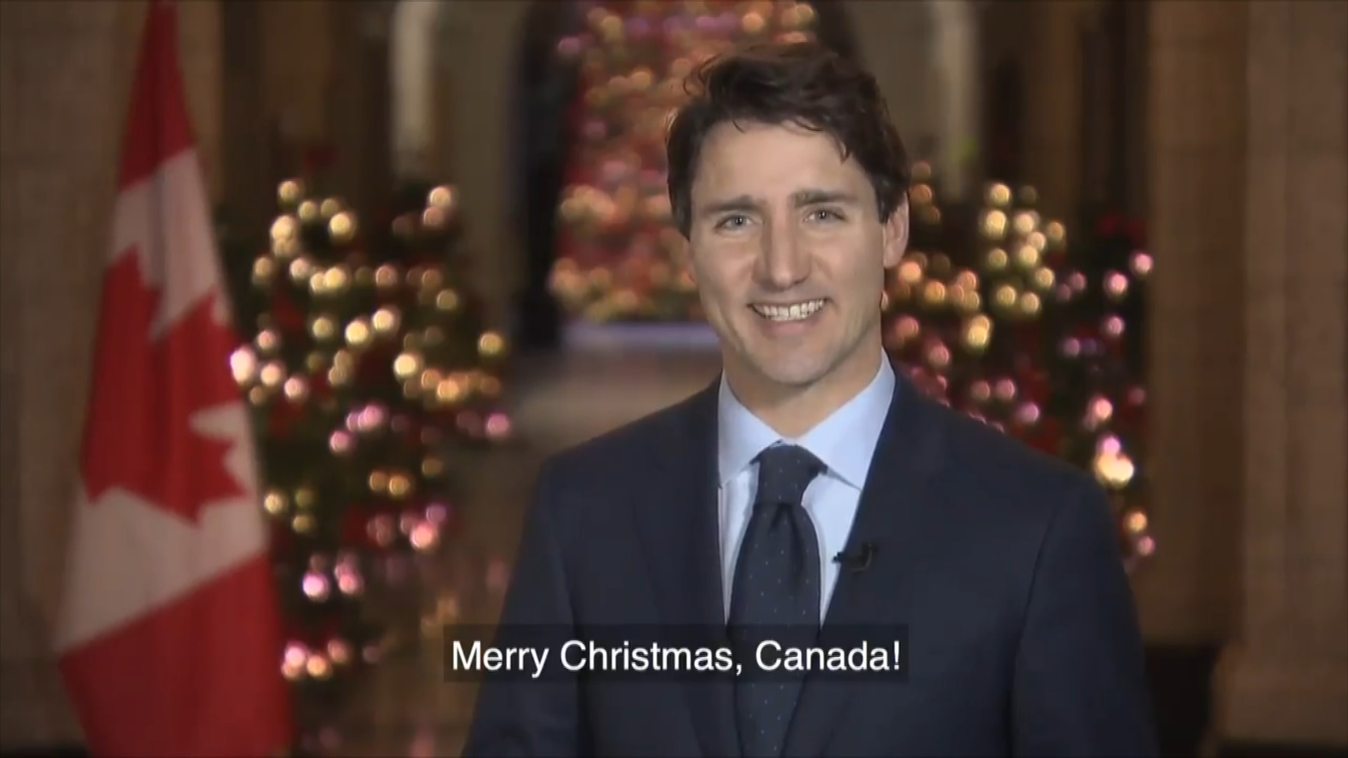 Trudeau Christmas message calls for giving, recalls government's