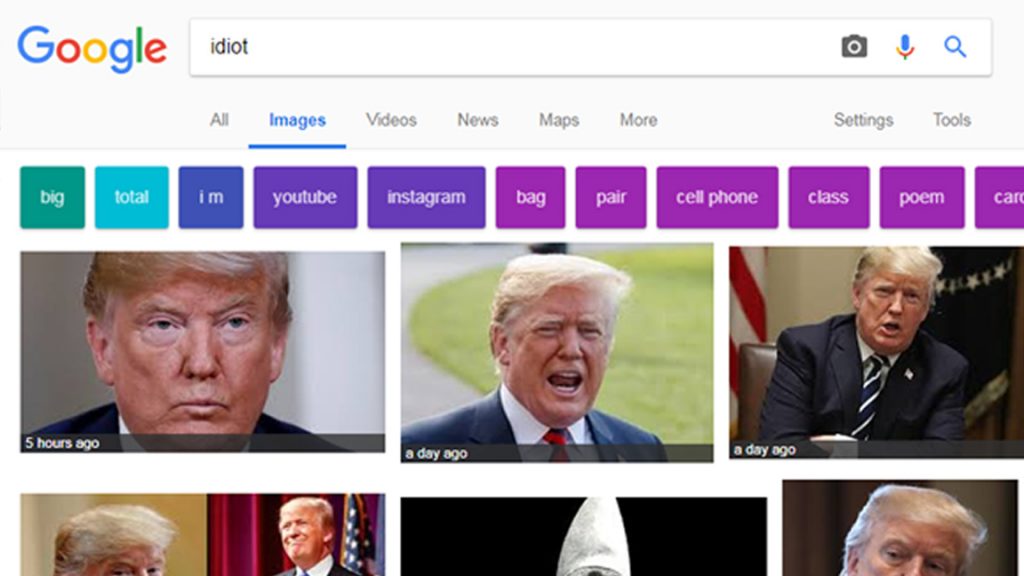 Trump Tops Google Image Search For Idiot Citynews Toronto