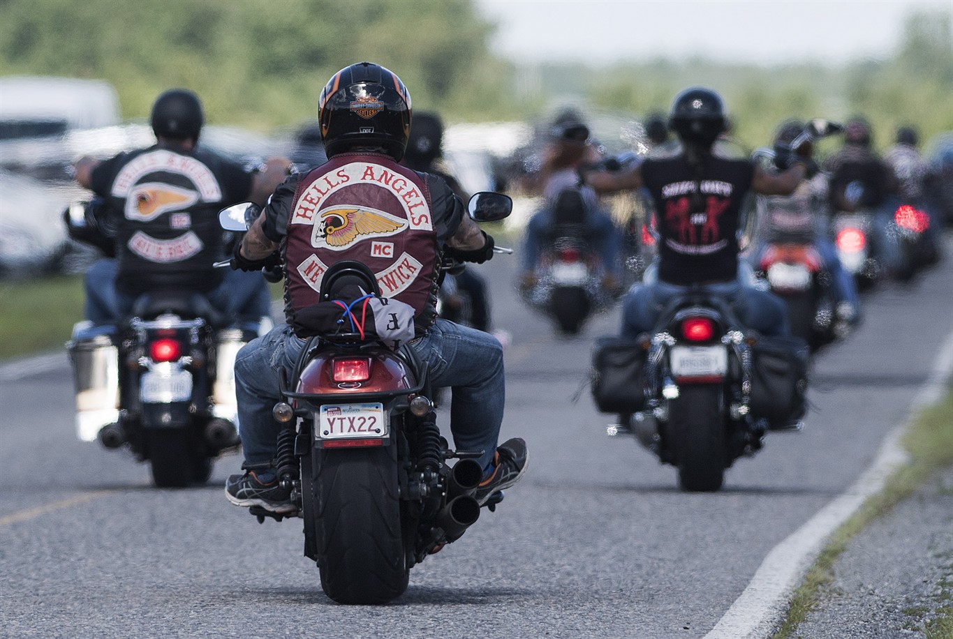 Hells Angels arrive near Montreal for weekend national meeting