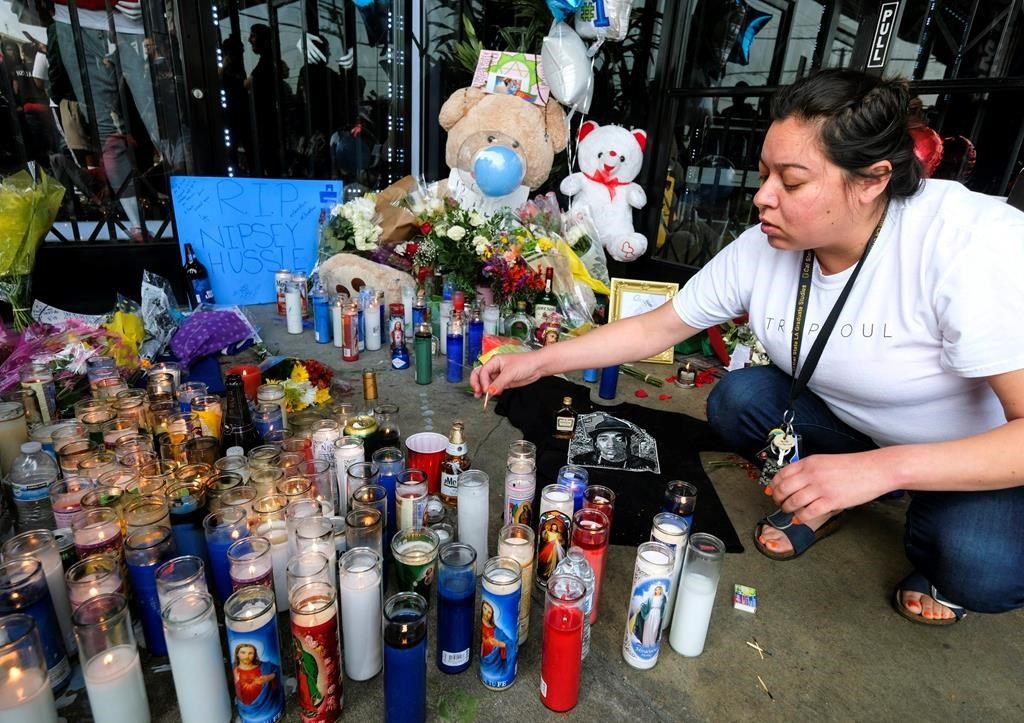 Thousands from across the country mourn at Nipsey Hussle's LA