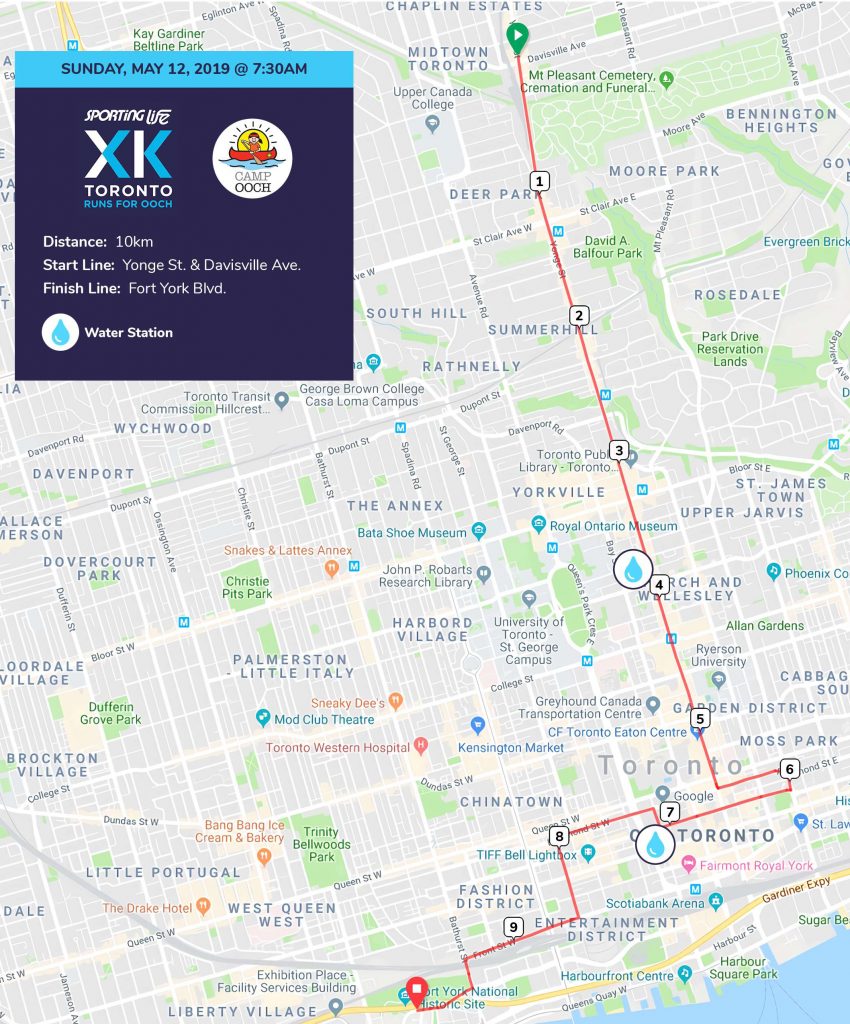 10k Toronto Route Map 850x1024 