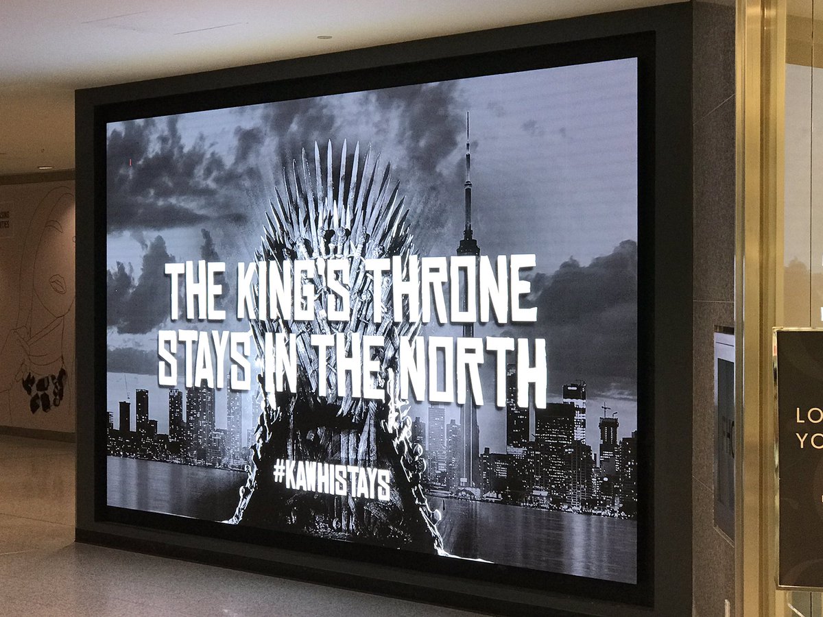 king of the north kawhi billboard