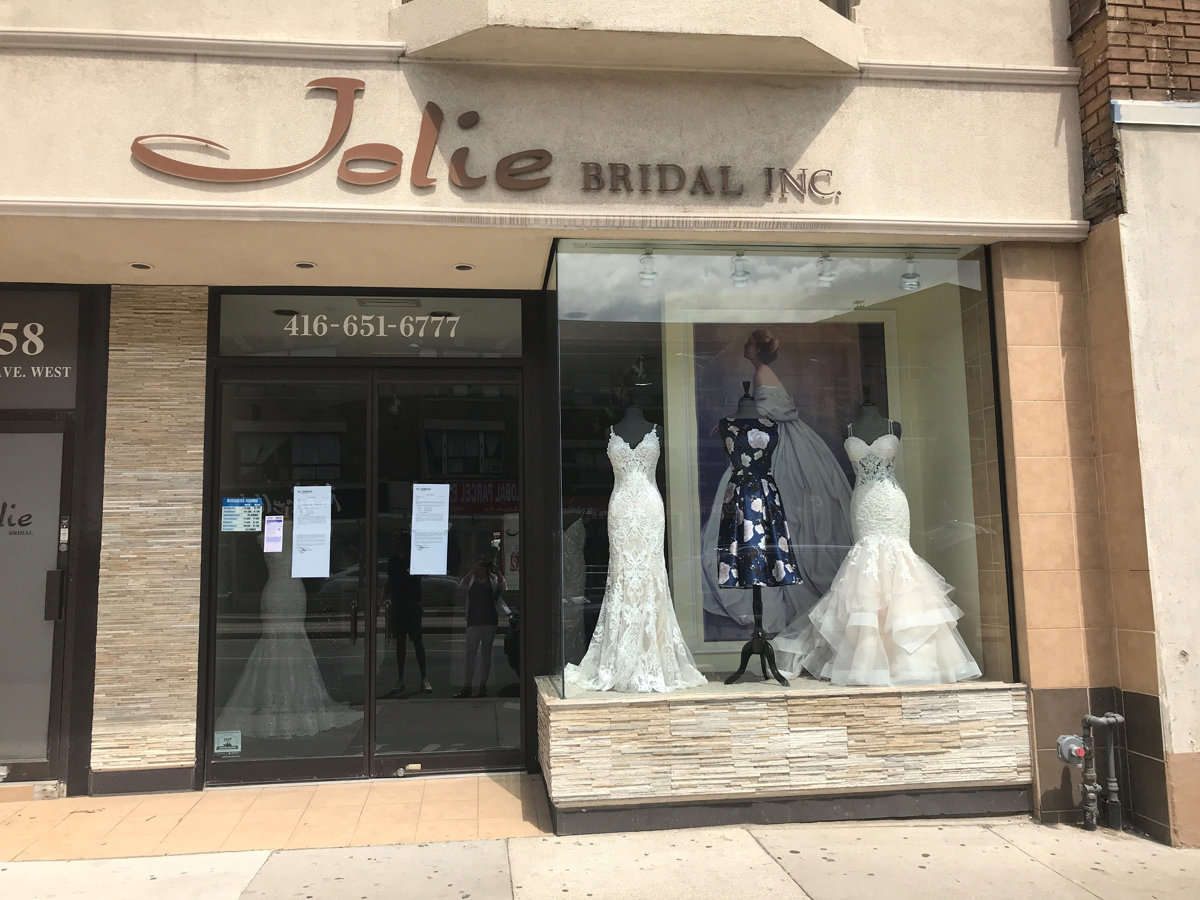 Bridal boutique clearance and after 5