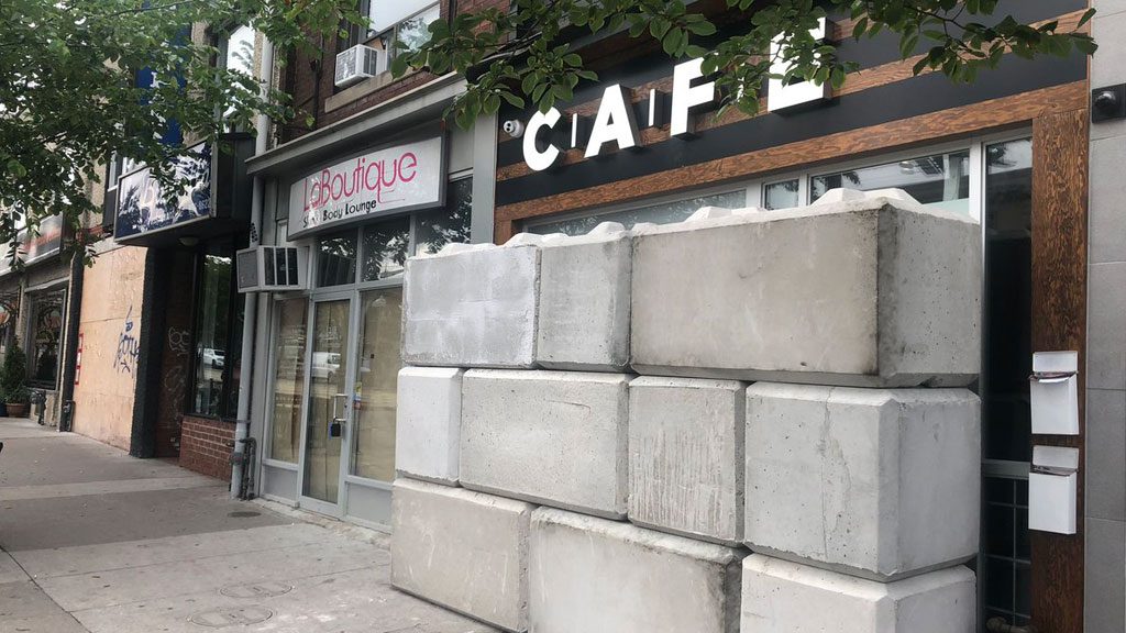 Cement Blocks Installed At 2 More Cafe Locations Citynews Toronto