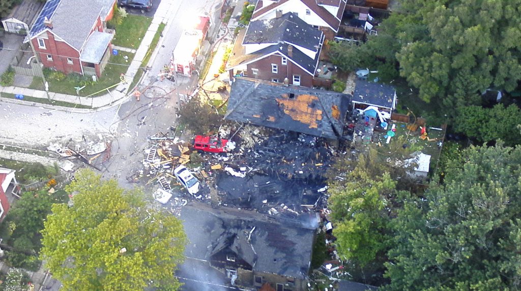 Explosion in London, Ont.