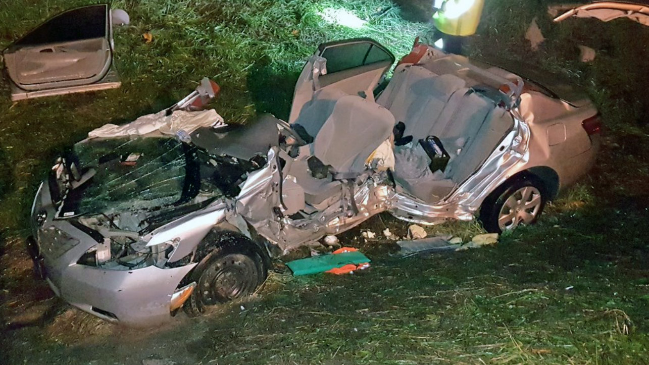 Woman 47 seriously injured in two car crash near Orangeville