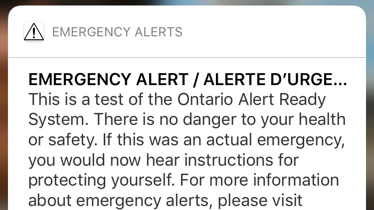 Alert Ready admits not everyone received emergency system test in Ontario