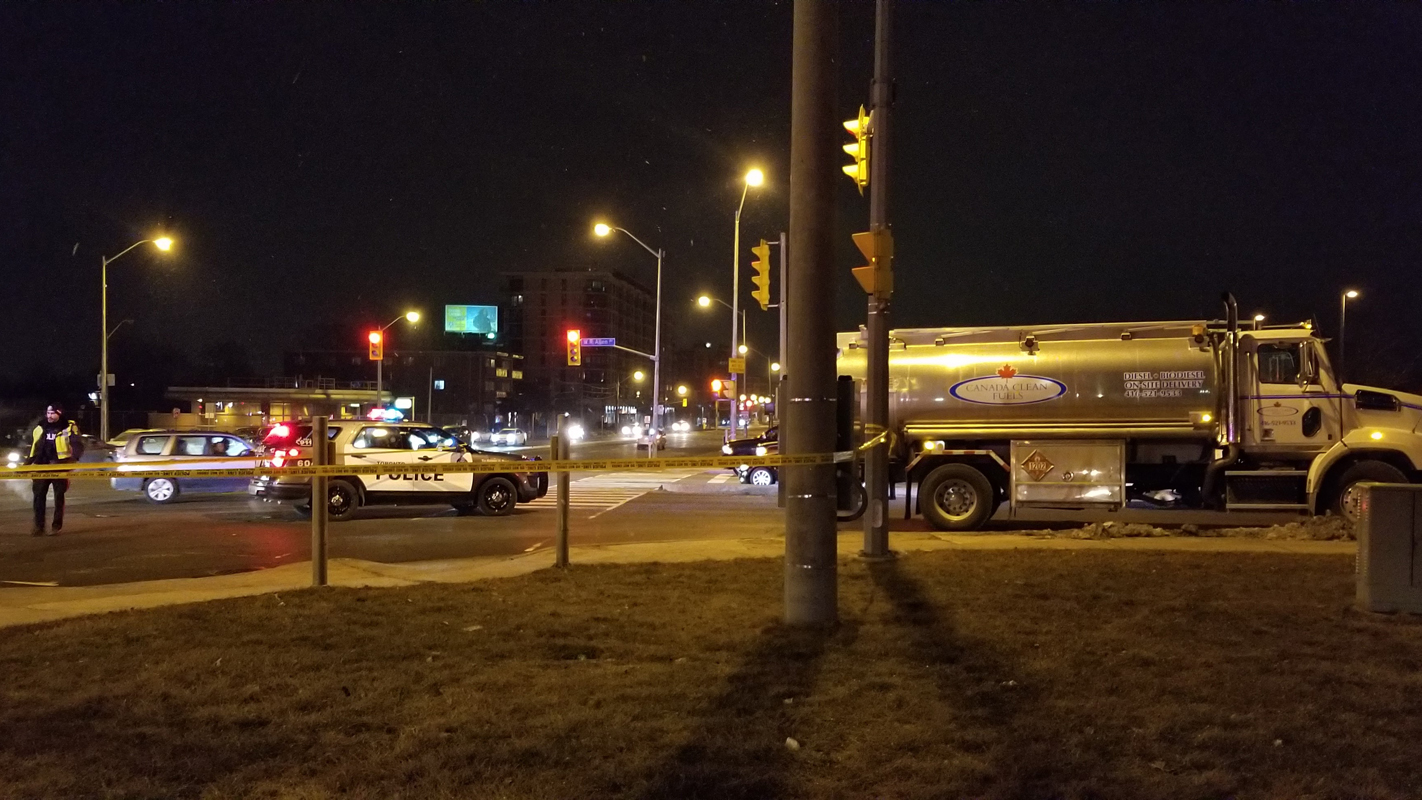 Pedestrian Jumps In Front Of Tanker Truck After Altercation With Driver ...