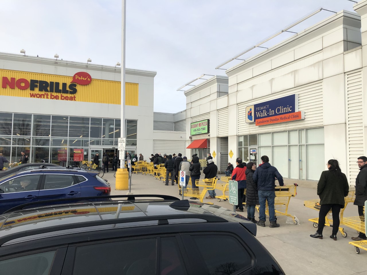 There's now a livestream to track the line at a No Frills in Toronto