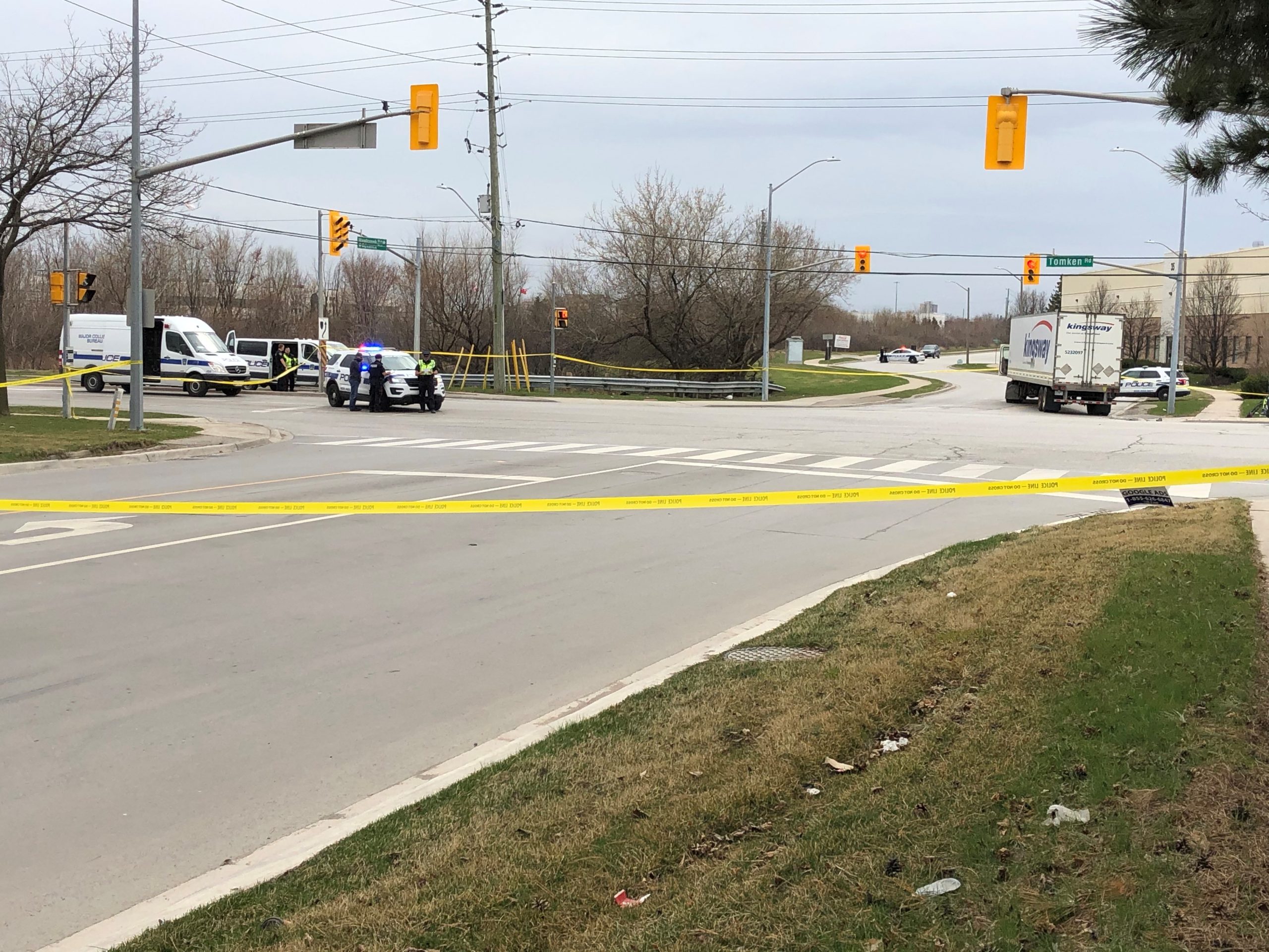Artistic Worker Dead After Being Hit By Truck During Road Work In Brampton Image in HD Artistic Worker Dead After Being Hit By Truck During Road Work In Brampton Image in HD
