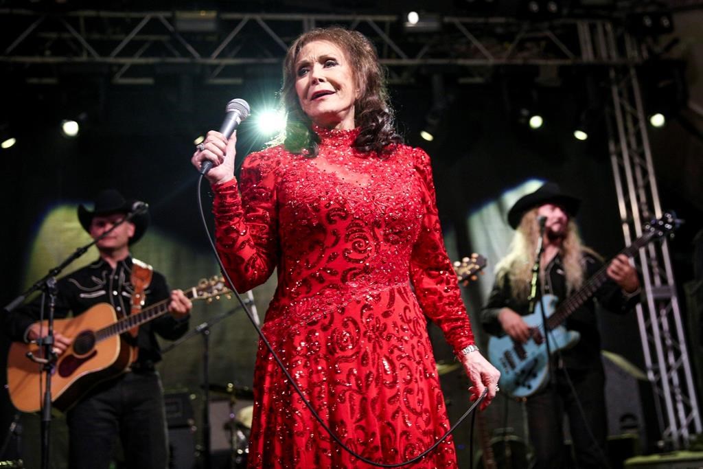 In this March 17, 2016 file photo, Loretta Lynn performs at the BBC Music Showcase