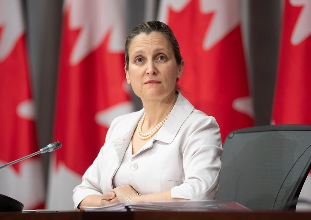 Parliament prorogued, Freeland sworn in as federal finance minister