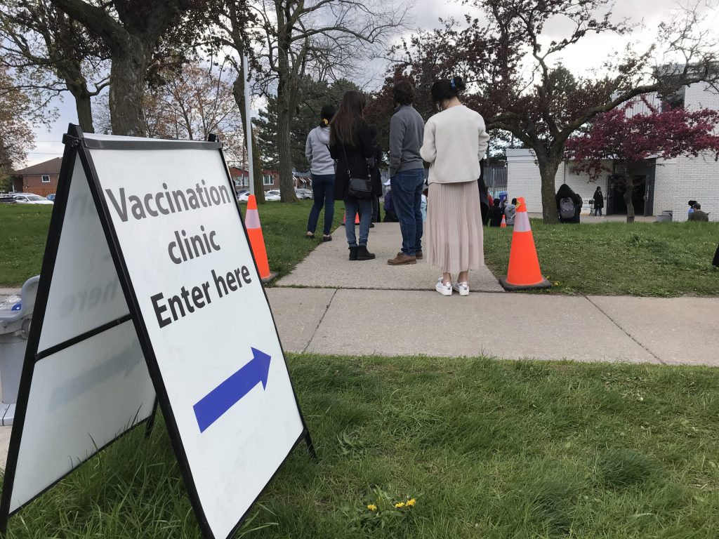 Toronto COVID-19 vaccine clinic