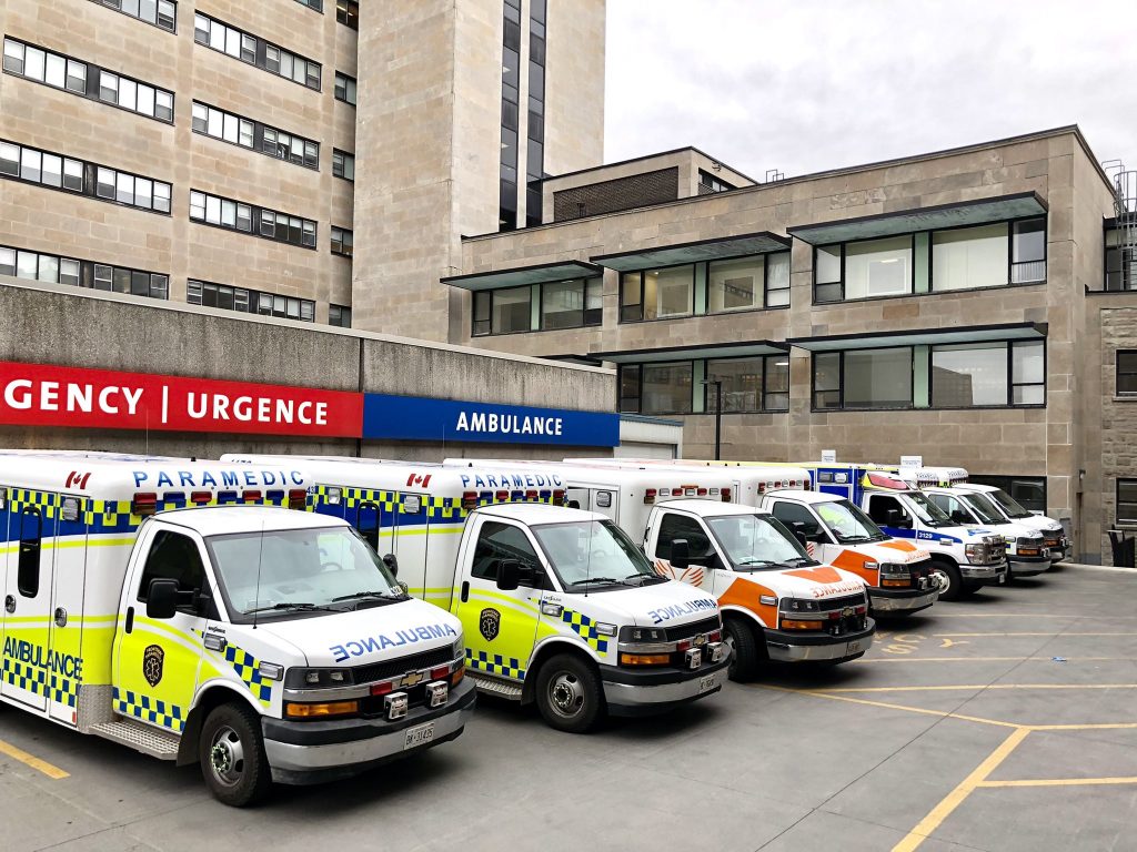 Paramedic and Ornge ambulances