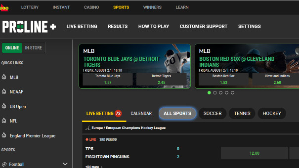 PROLINE+ ONLINE SPORTS BETTING