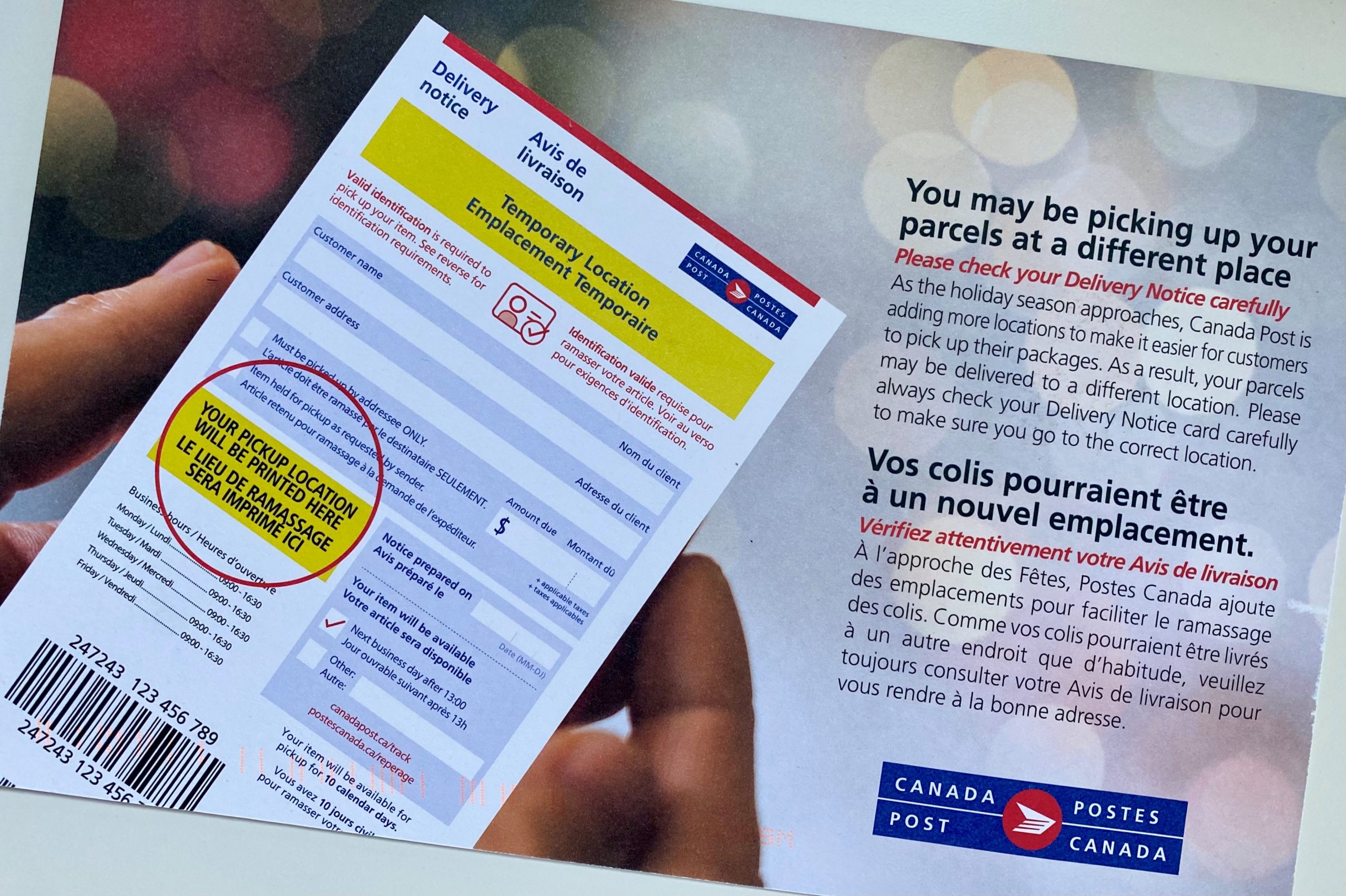 Canada Post flyer