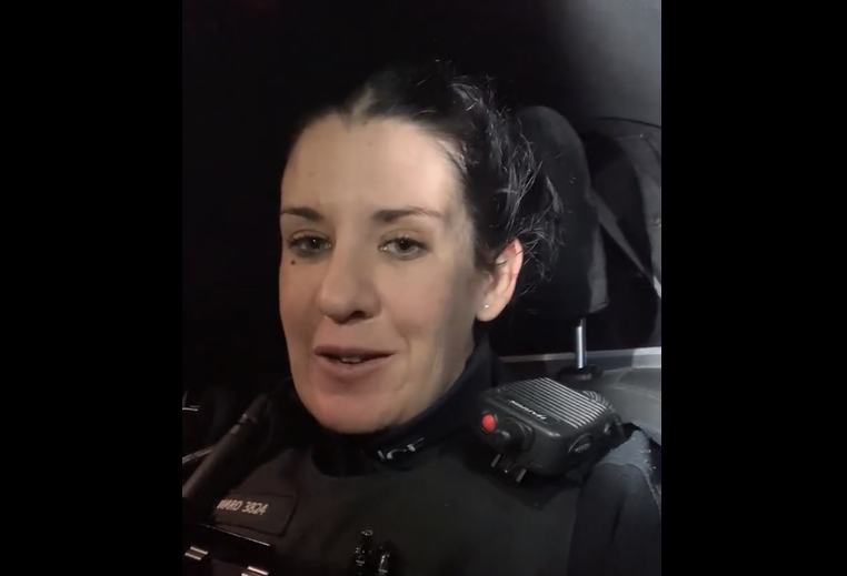 Durham police investigating constable video supporting truckers'  anti-vaccine rally