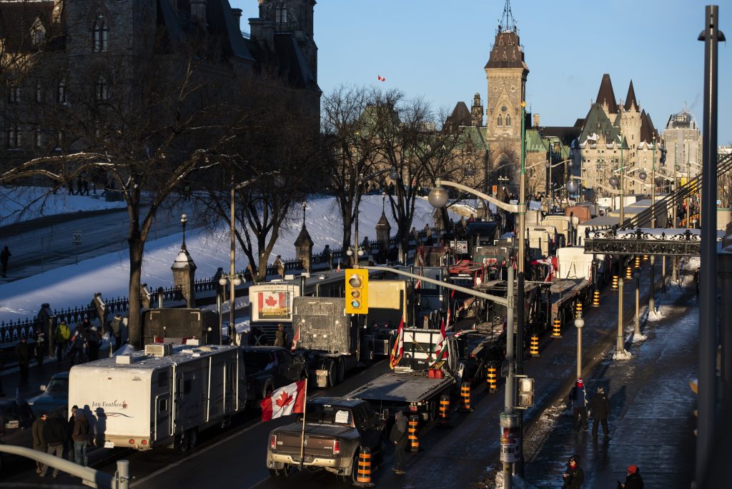 Trucker protest in Ottawa