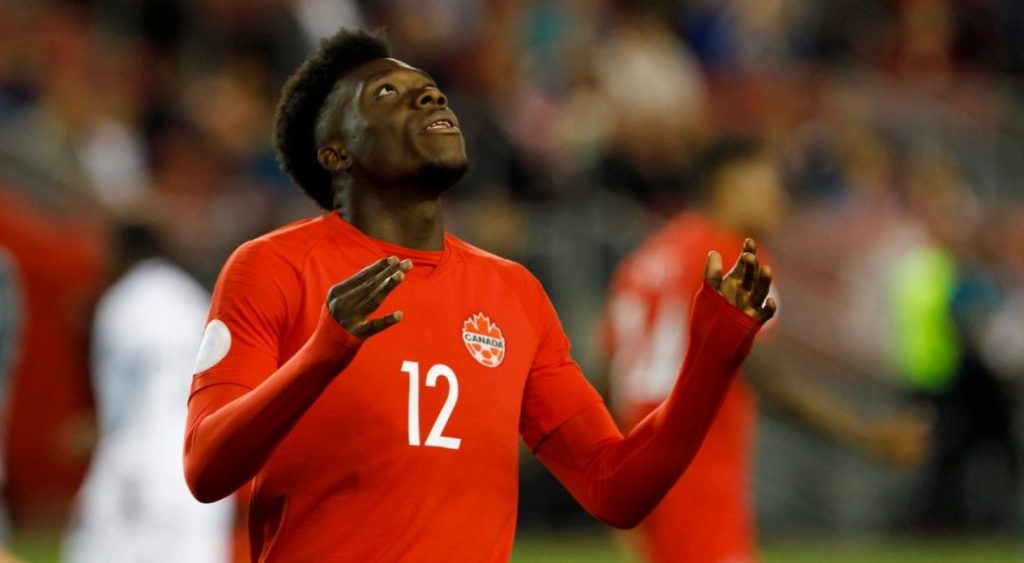 Canada midfielder Alphonso Davies