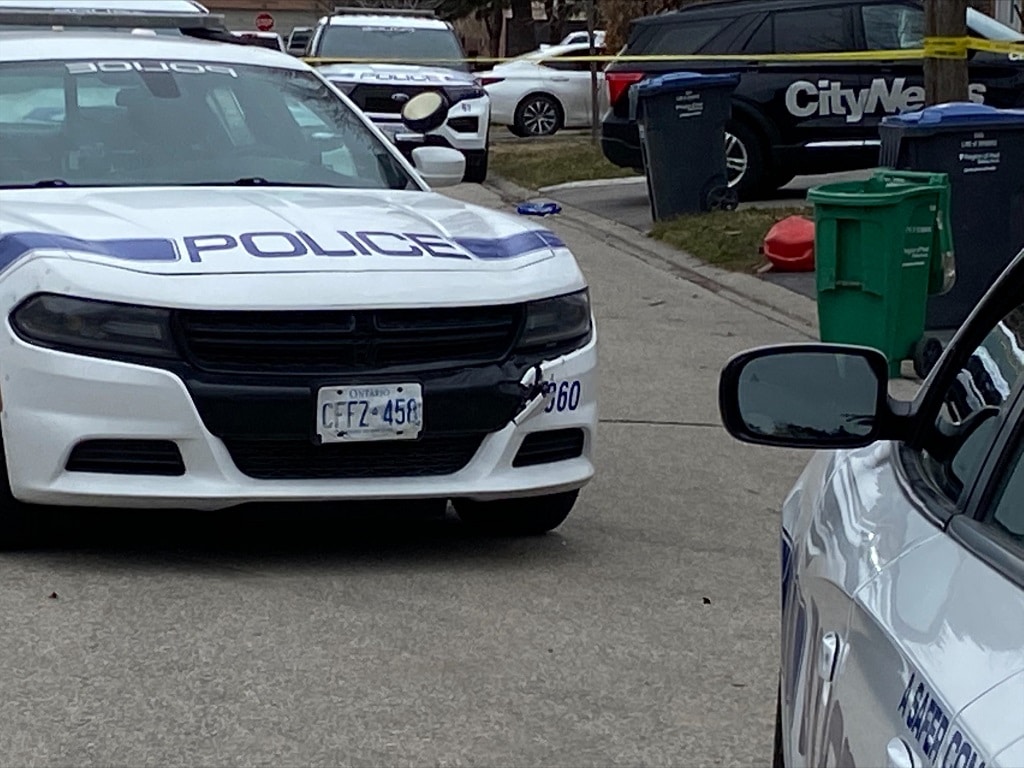 Police cruiser involved in a crash in Brampton