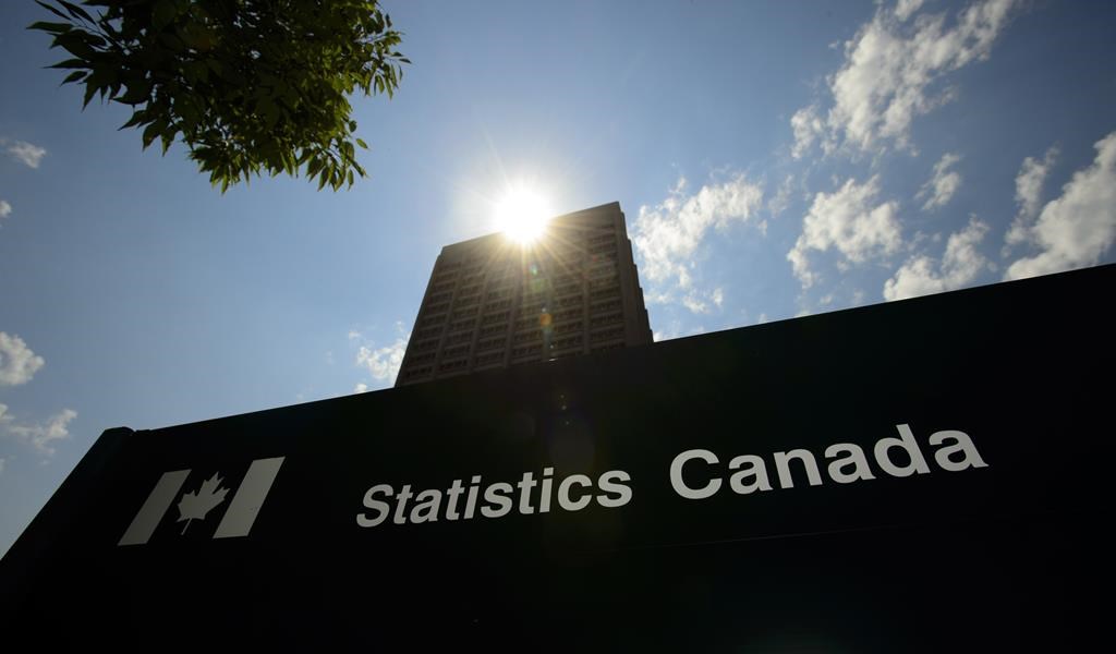 Statistics Canada building and signs are pictured in Ottawa