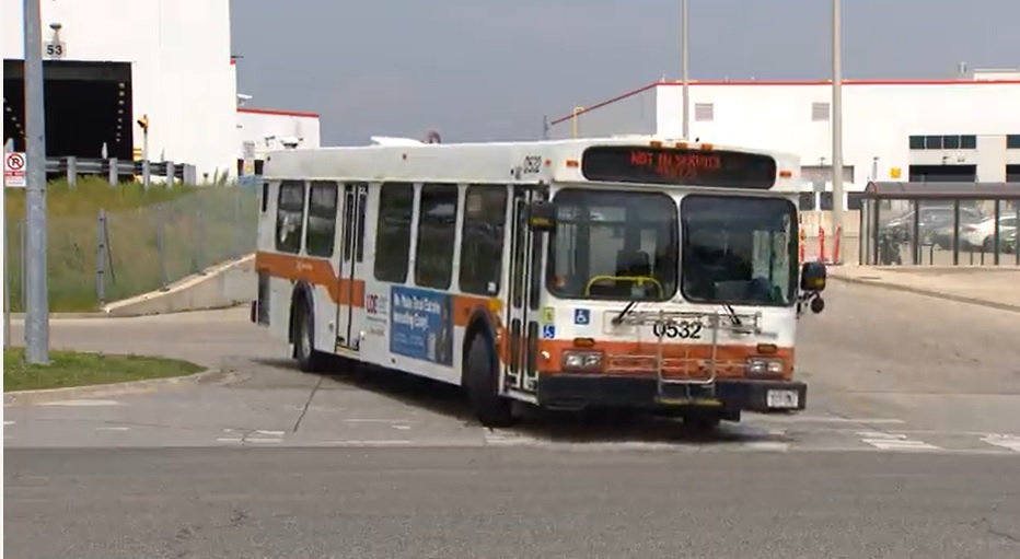 A Mississauga transit bus