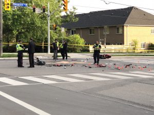 North York motorcycle crash