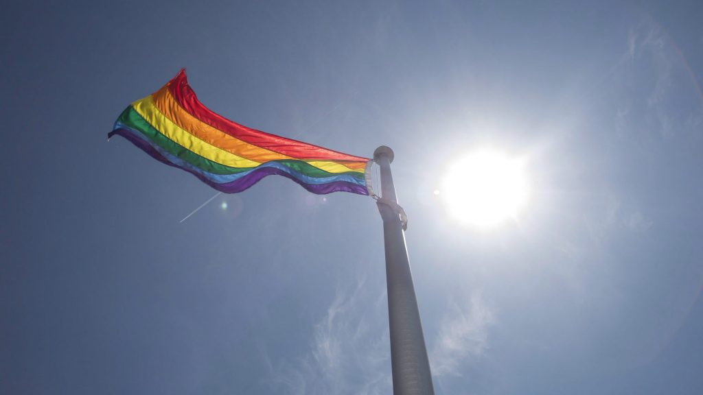 File photo of Pride flag. THE CANADIAN PRESS/Eduardo Lima