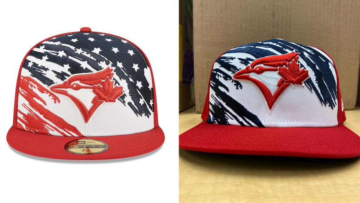 Stripes Re-Coloured, Stars Removed from Toronto Blue Jays 4th of July Cap –  SportsLogos.Net News