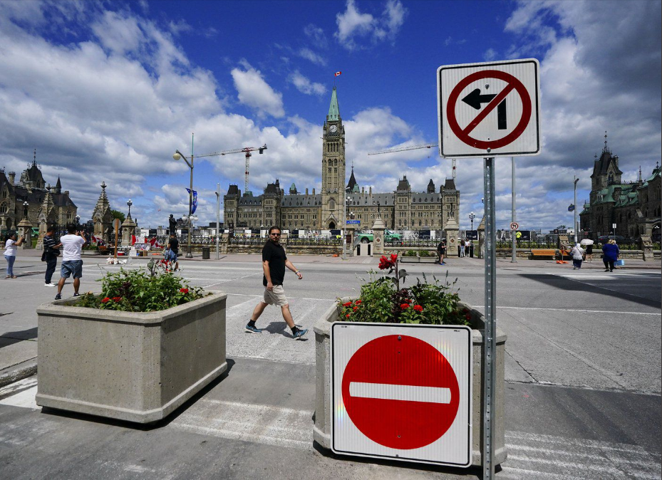 Parliament Hill in Ottawa ahead of Canada Day