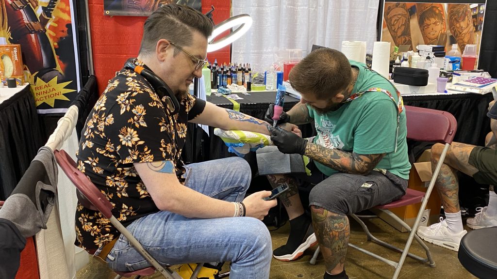 Tattoo artist Tony Skrepic