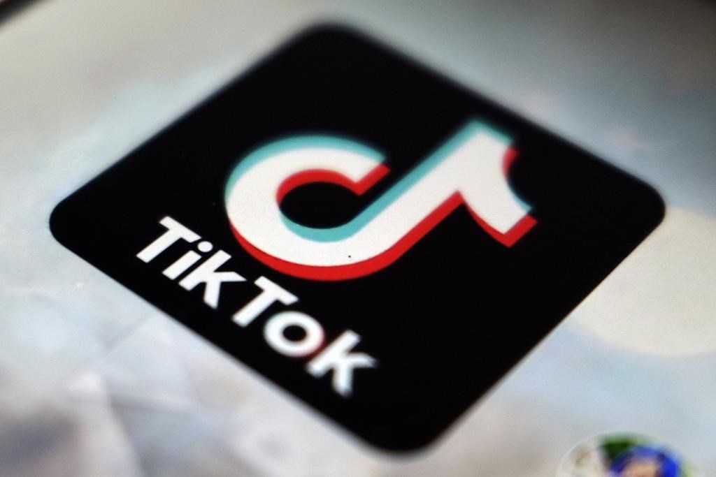 The TikTok app logo appears in Tokyo on Sept. 28, 2020.