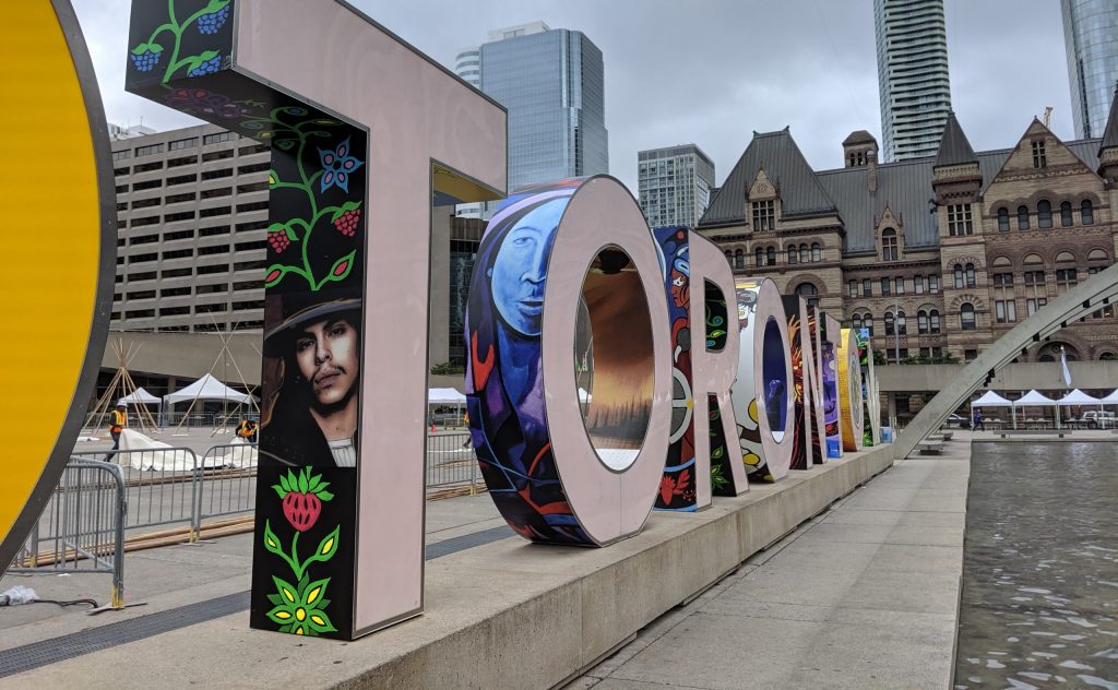 Toronto sign wrap