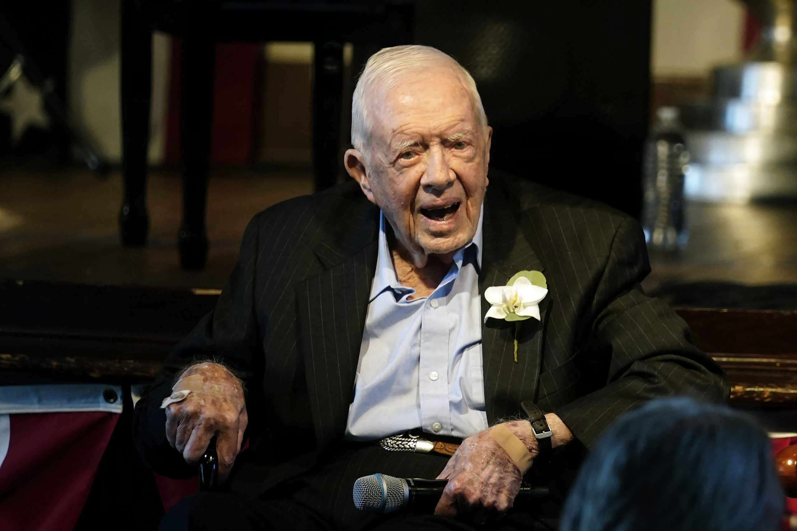 Former President Jimmy Carter celebrates 98th birthday with family