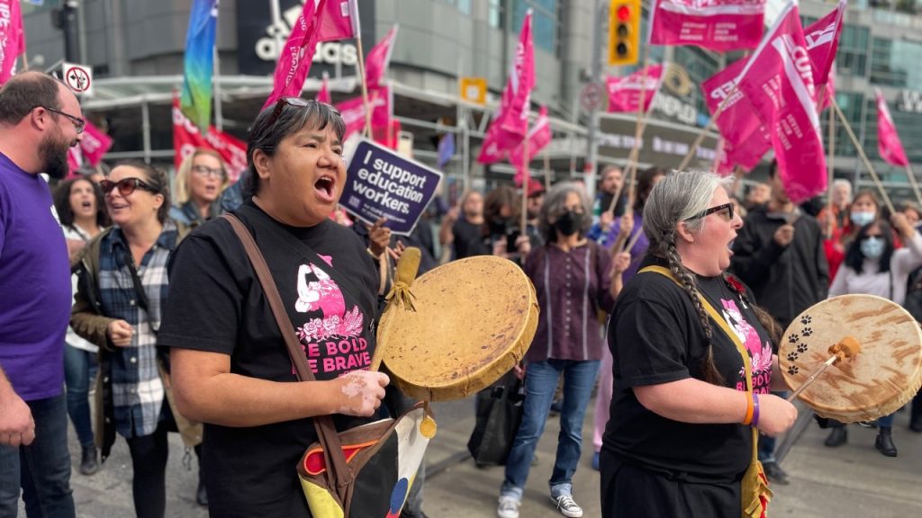 Ontario Federation of Labour rally