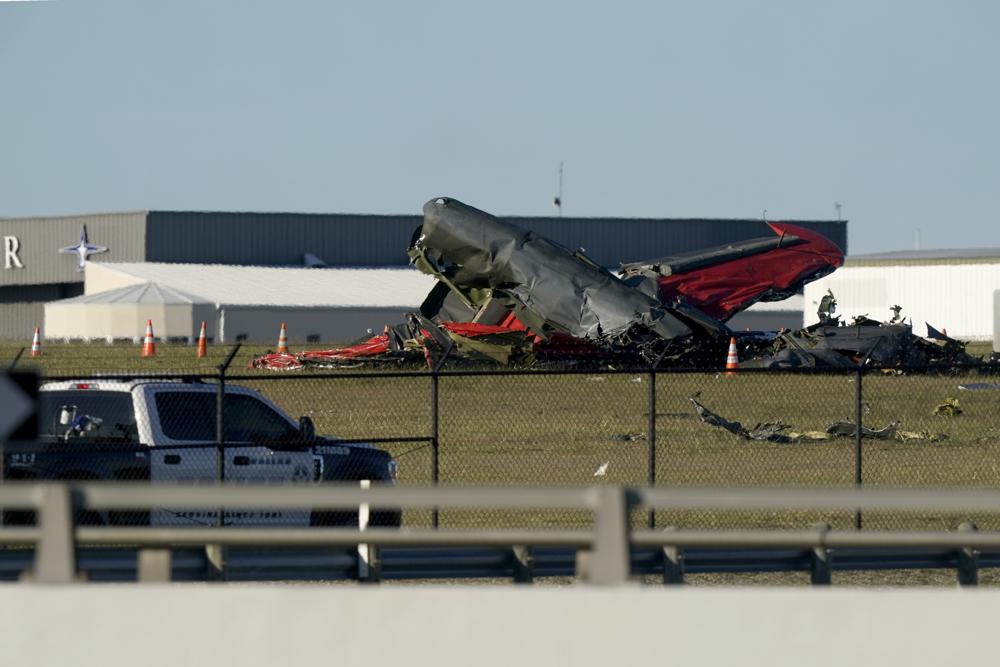 debris from two planes that crashed