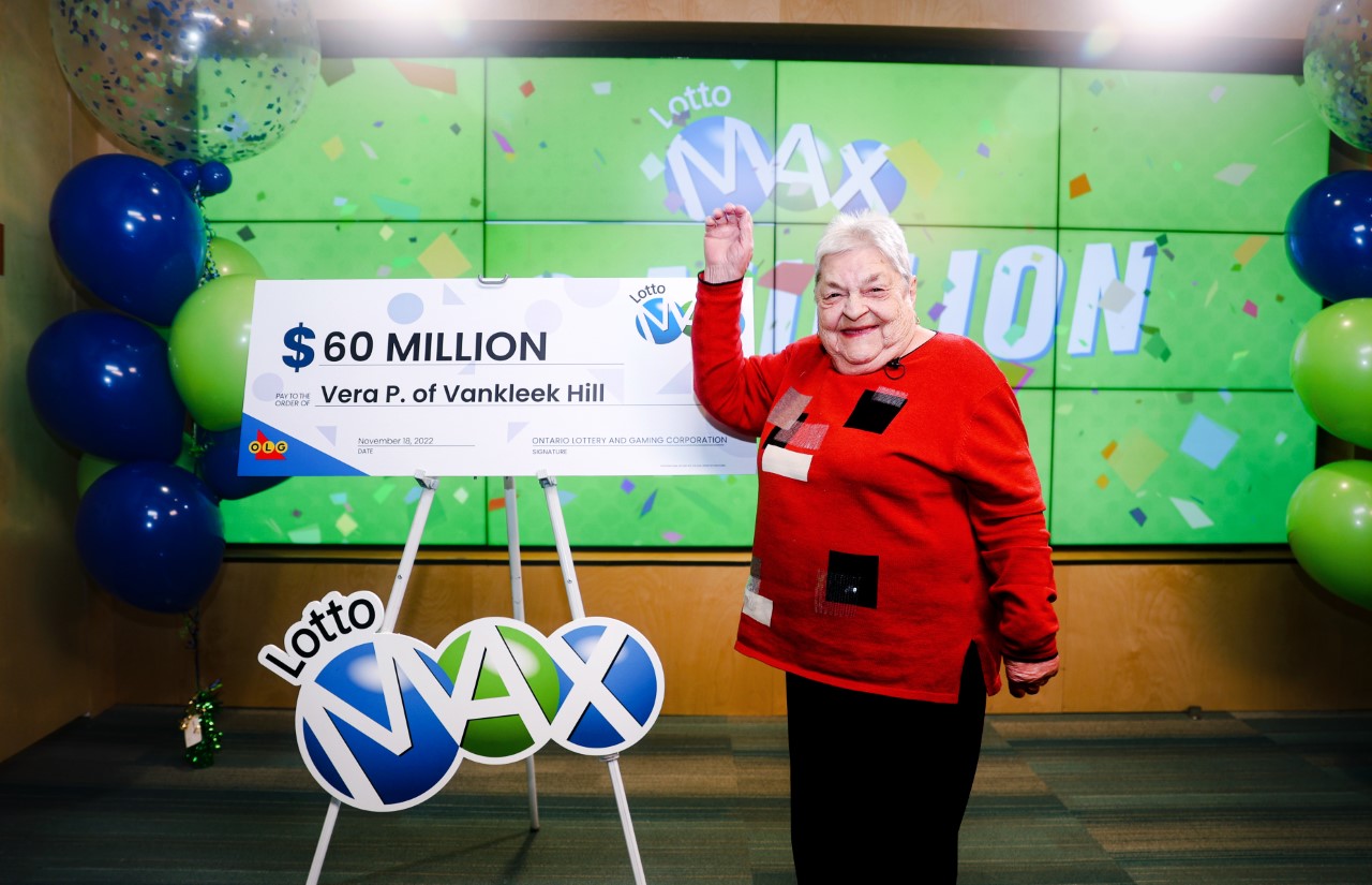 Lotto Max jackpot: Eastern Ontario woman, 83, wins $60 million prize