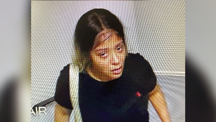 Security photo of a woman wanted in Aggravated Assault investigation.