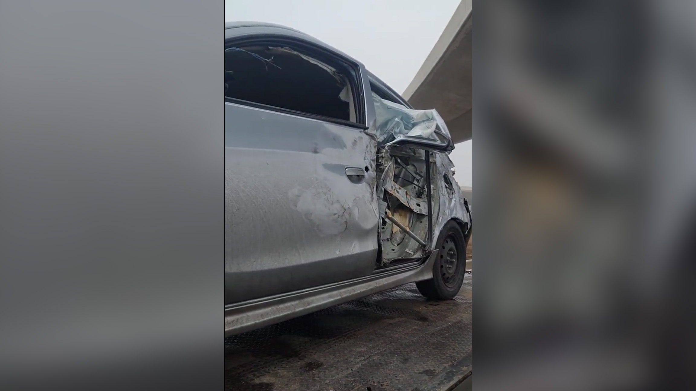 'I did see it coming' Man escapes serious injury after flying wheel