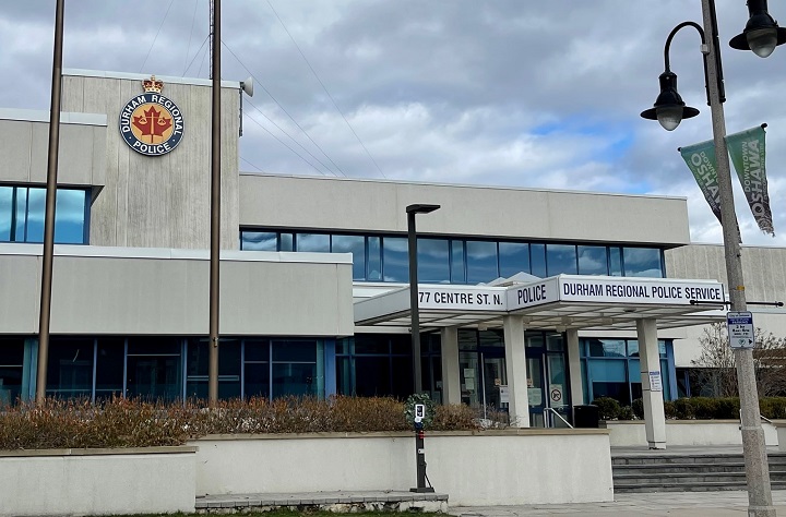 The exterior of the Durham Regional Police Service's Oshawa station.