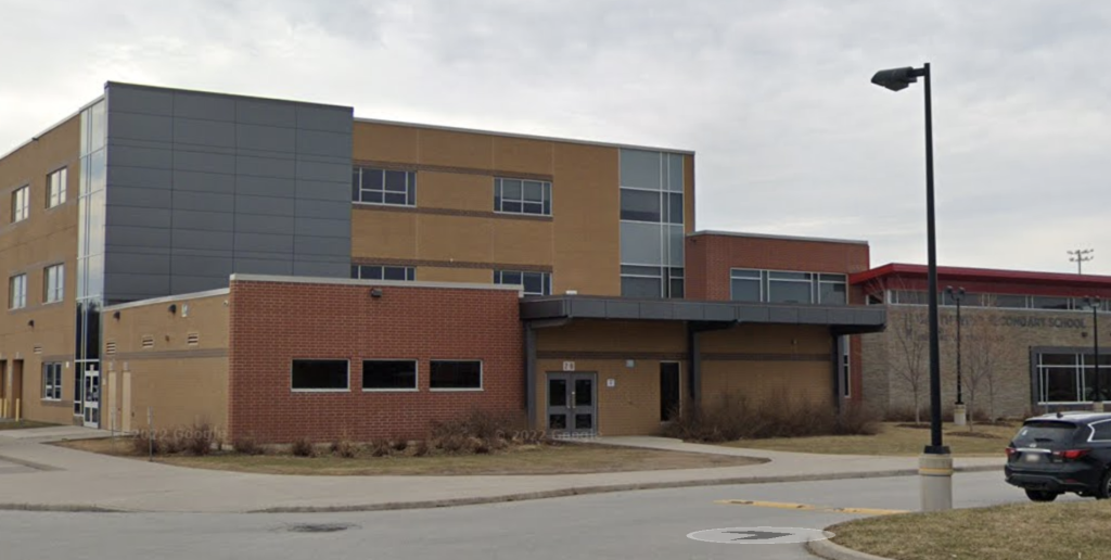 Garth Webb high school in Oakville