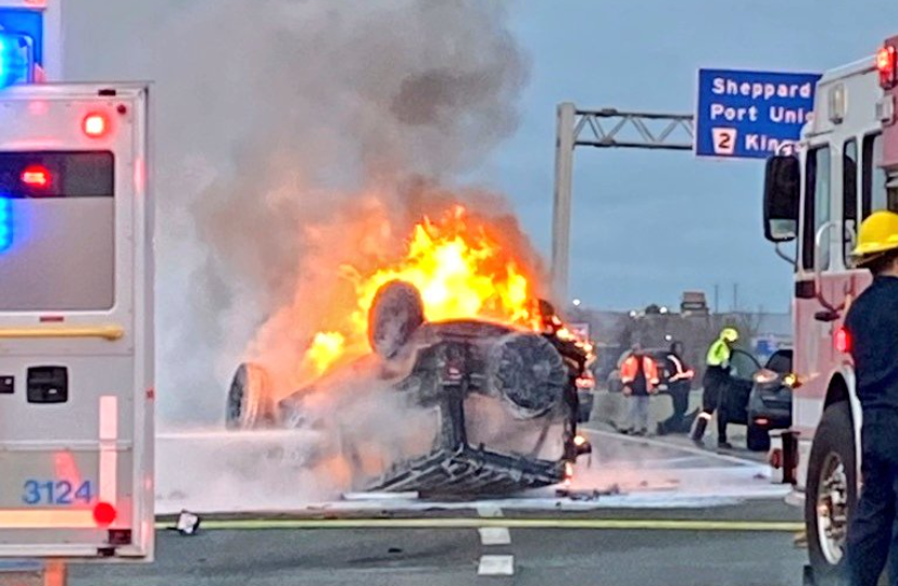 Highway 401 crash in Pickering