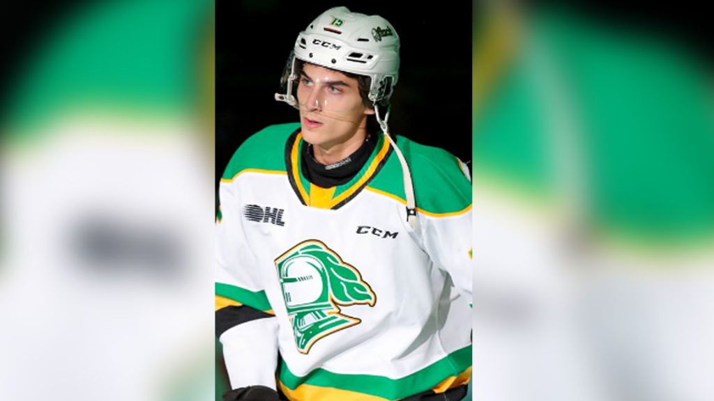 London Knights forward Abakar Kazbekov.